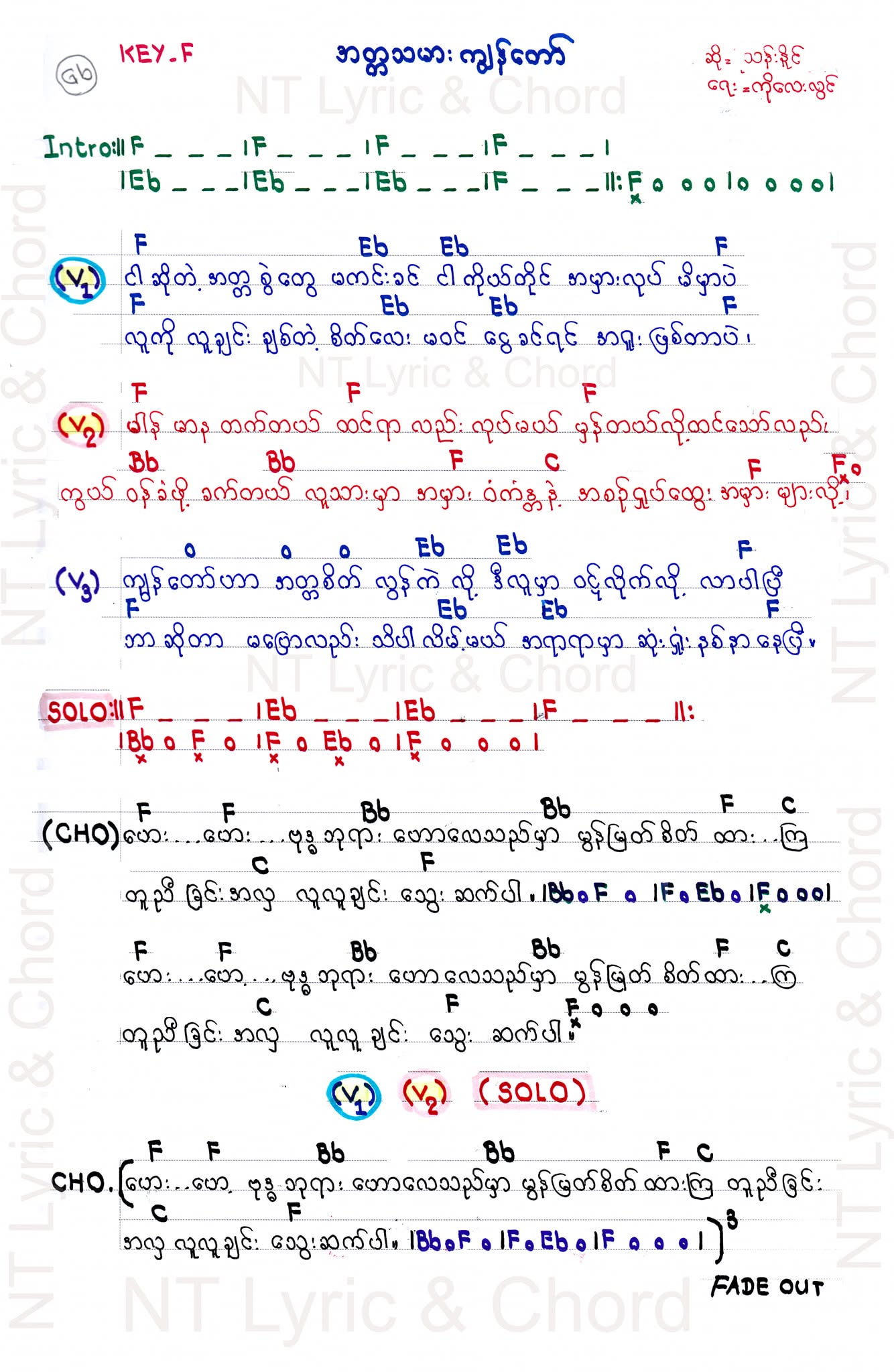 Sheet music page 1